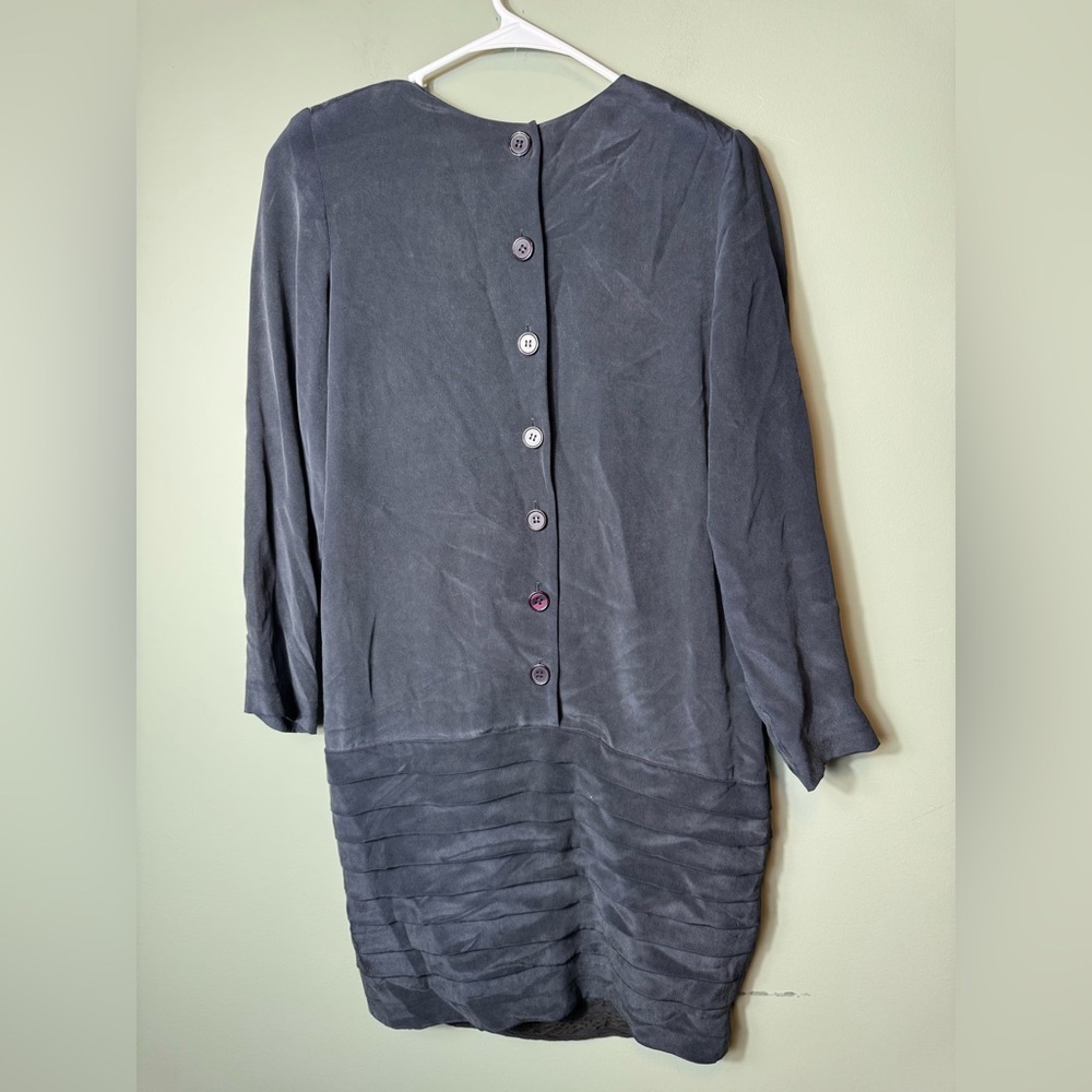 Patrick Collection Women’s Vintage Black 100% Silk Dress‎ Size 4